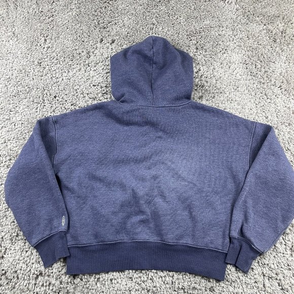 Fp Free People Movement Believe It Lace Up Crop Hoodie Blue Sweatshirt Size XS - Picture 4 of 11